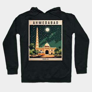 Ahmedabad India Starry Night Vintage Tourism Travel Hoodie